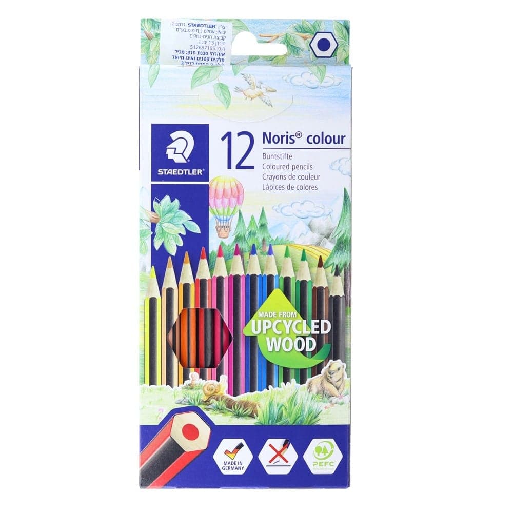 חבילה 12 עפרונות צבעוניים STAEDTLER