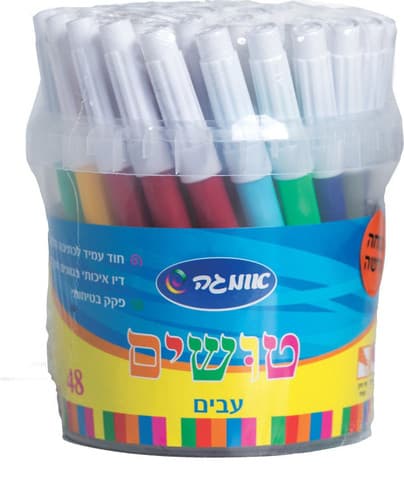 טושים עבים צבעוניים OMEGA – מארז 48 יחידות
