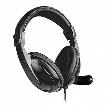 אוזניות סטריאו עם מיקרופון HS-077V - Silver Line