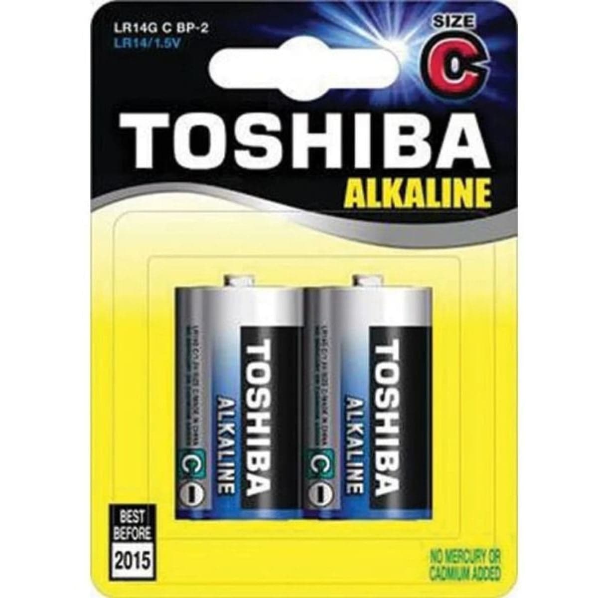 סוללות C אלקליין High Power - Toshiba (זוג)